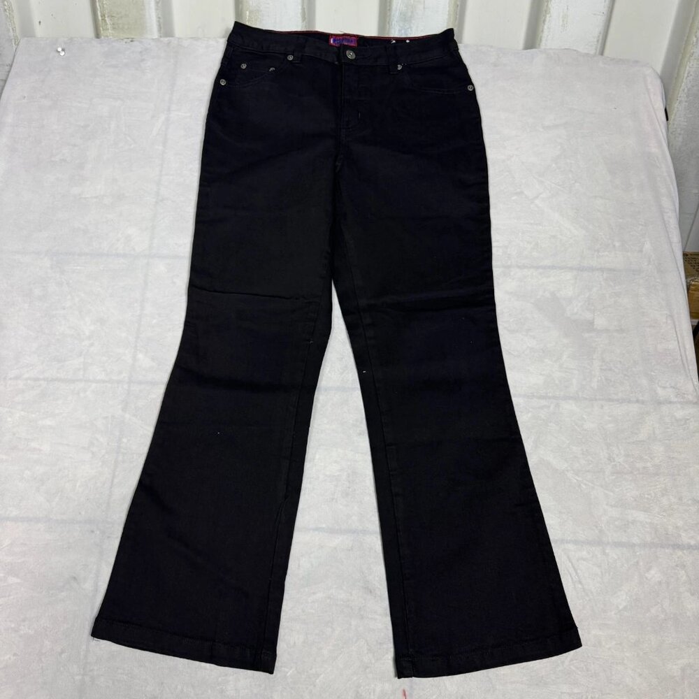 Westport Womens Bootcut Jeans Black Denim Stretch Flare Leg 5-Pockets Size 6